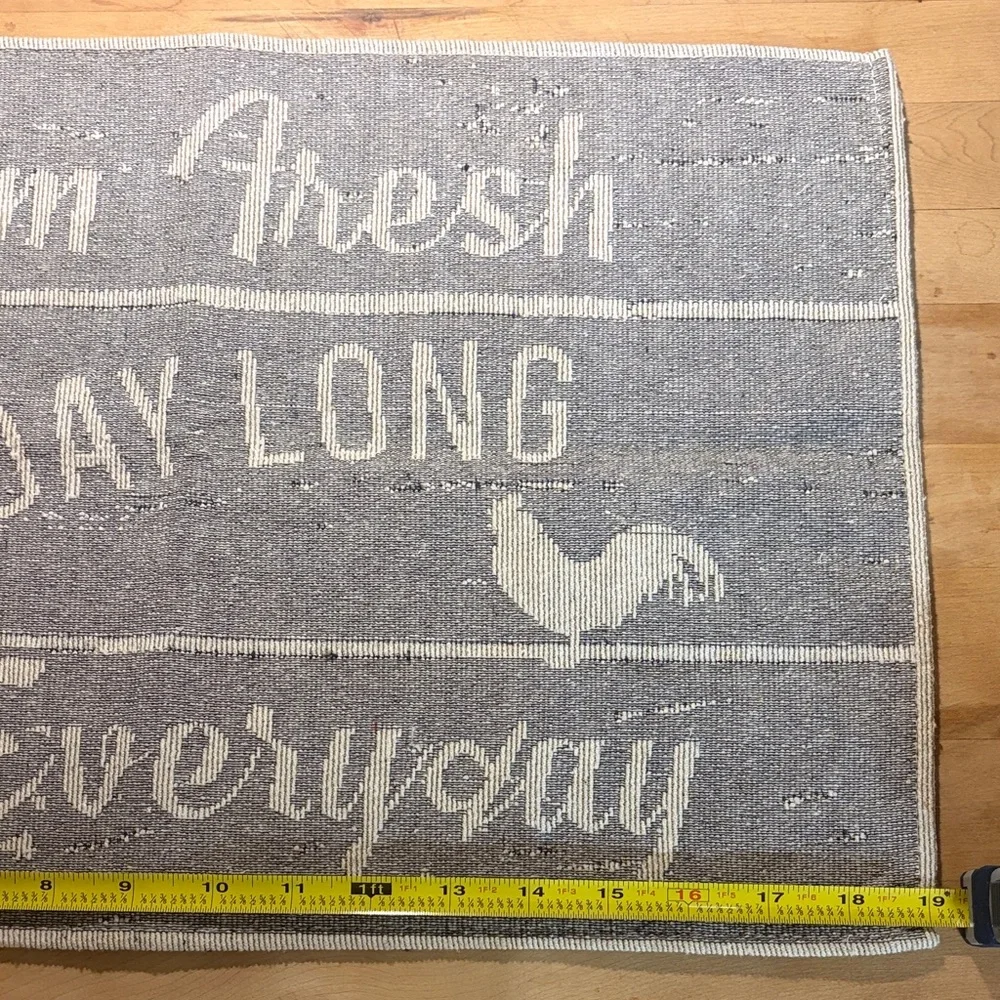 Gray Farmhouse Kitchen Mat